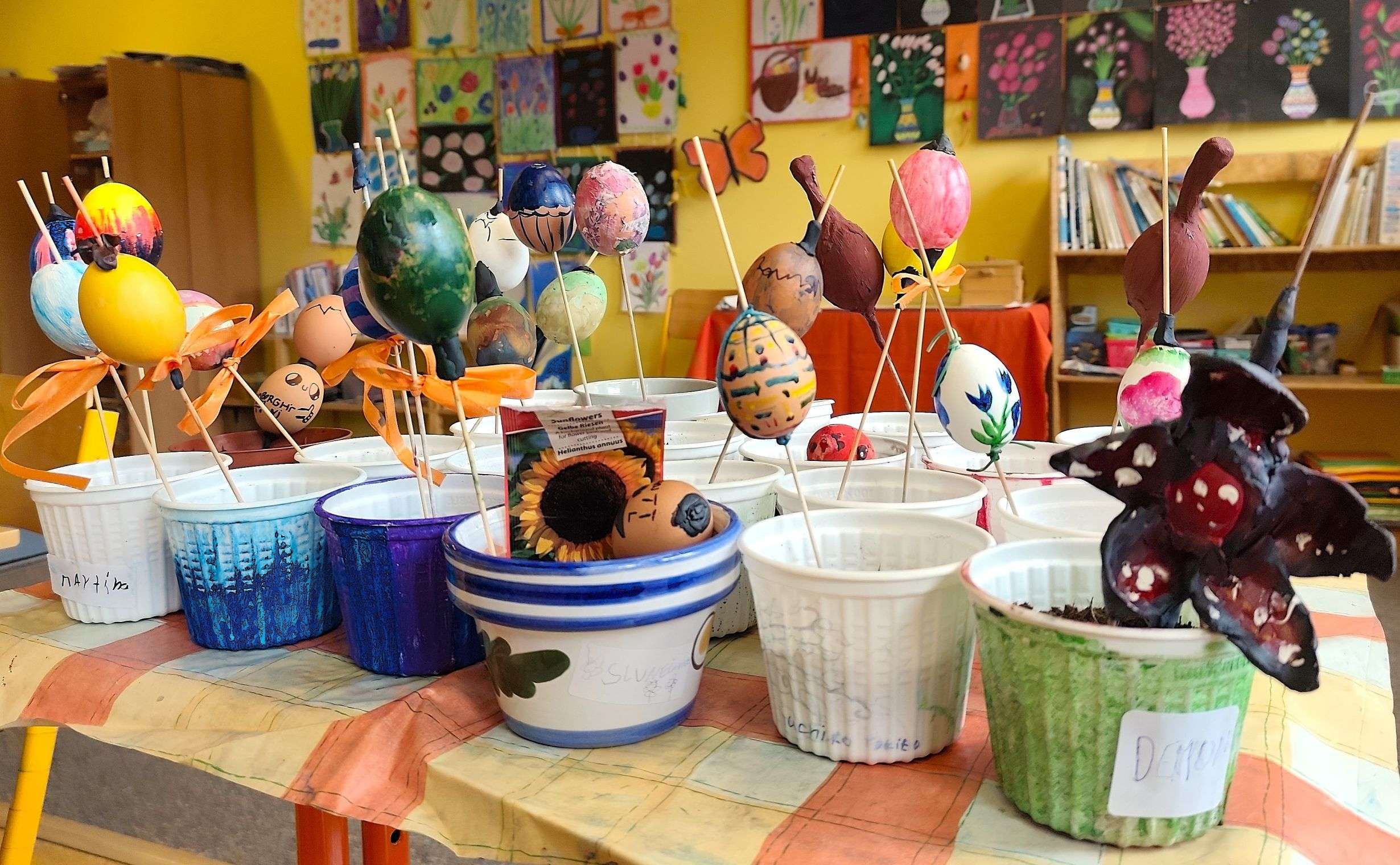 Zdobení kraslic v 5.A