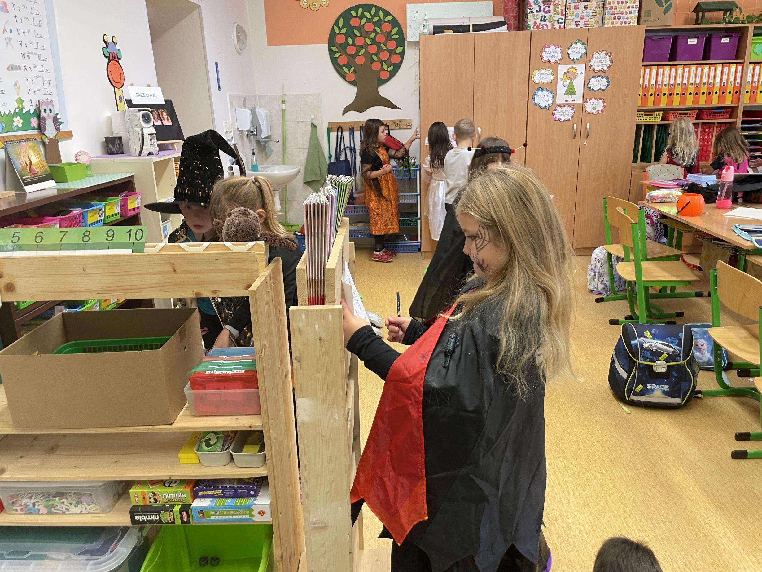 Strašidelný den 1.A