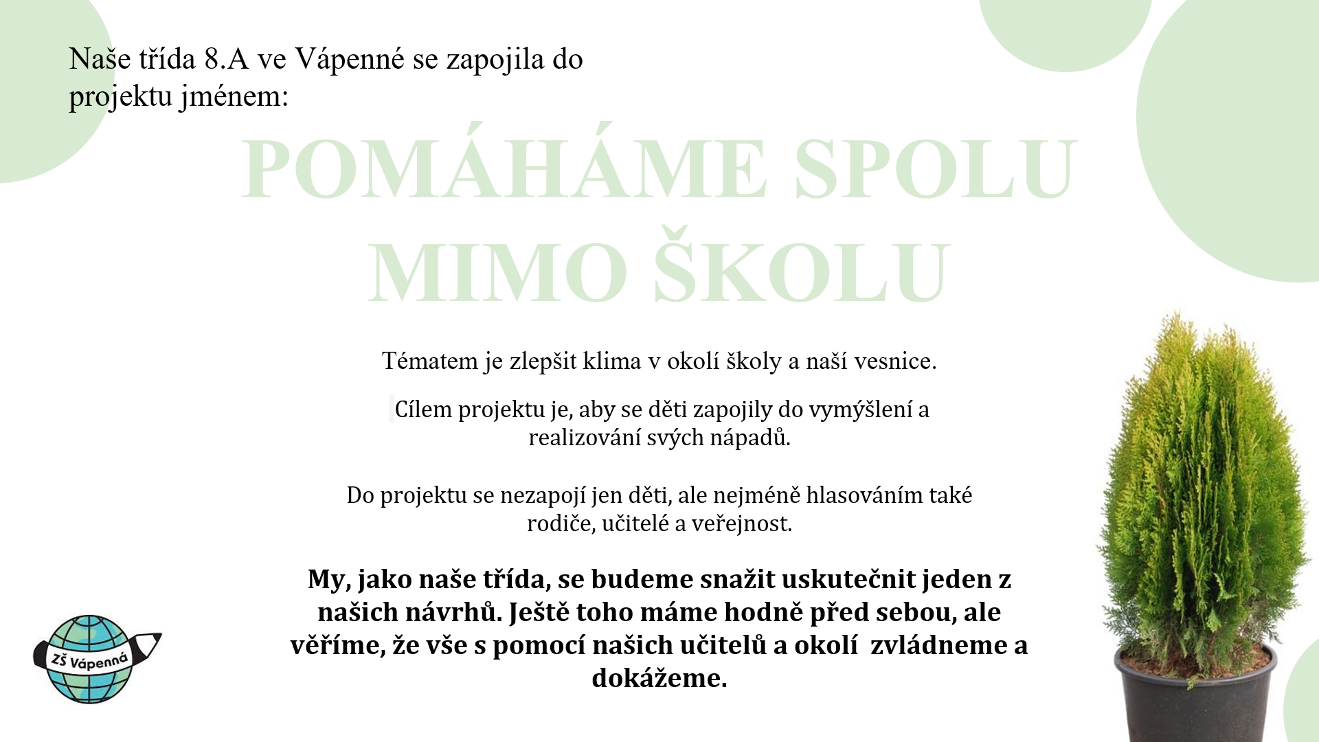 Pomáháme spolu mimo školu