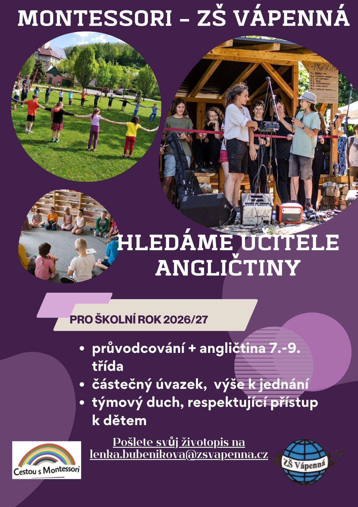 Učitel angličtiny Montessori