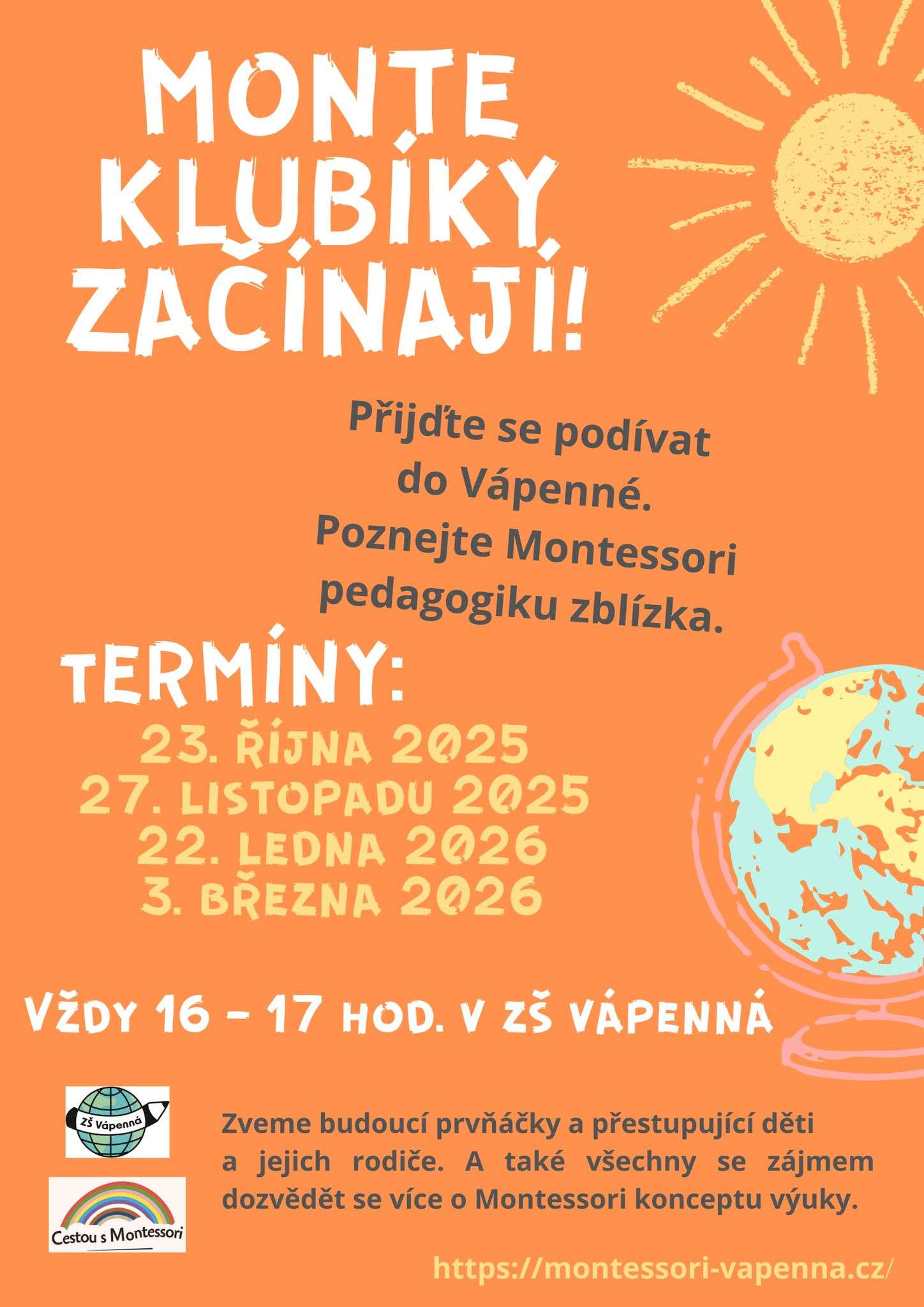Klubíky Montessori ve školním roce 2025/26 - říjen
