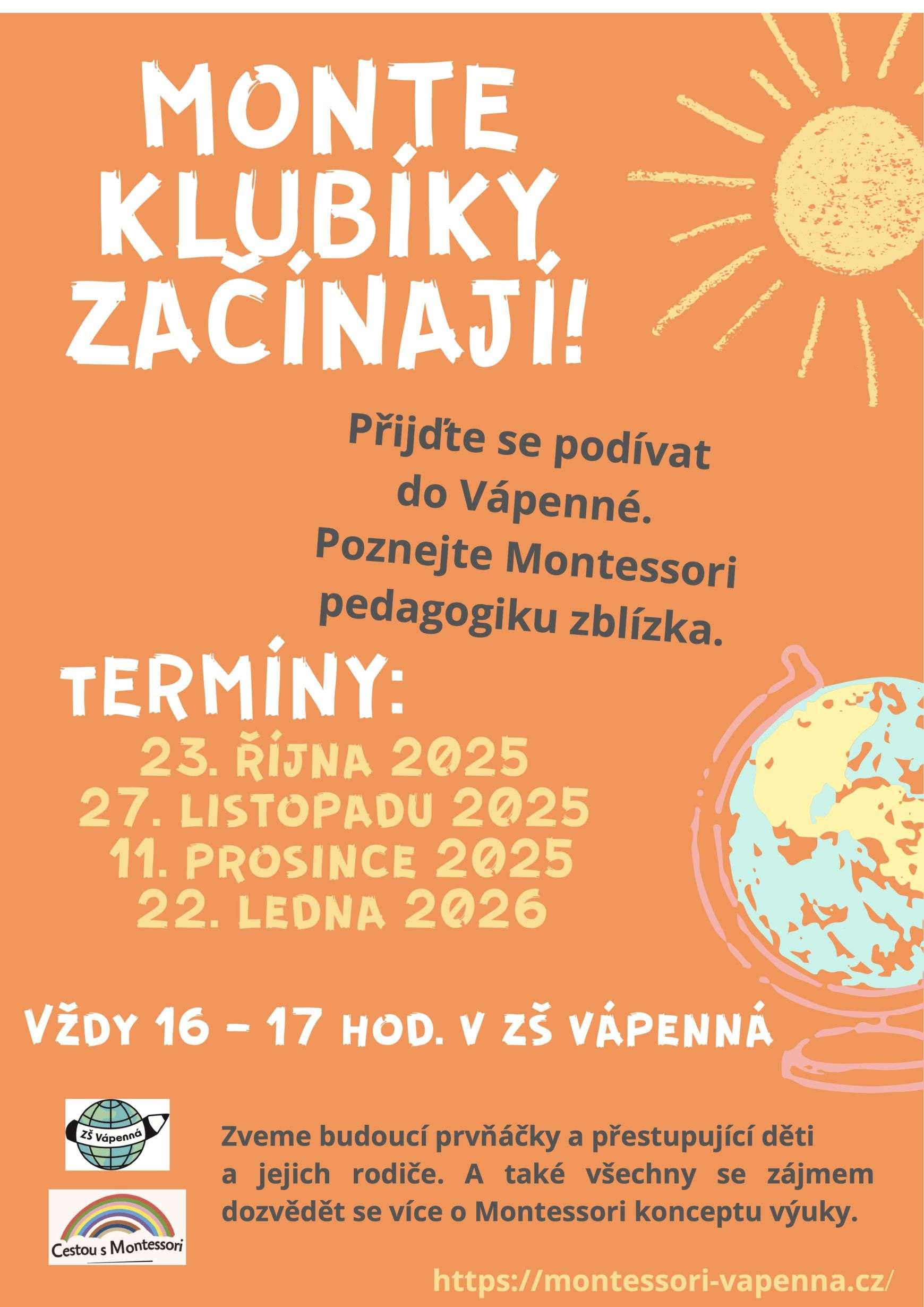 Montessori klubík pro zájemce - děti a rodiče