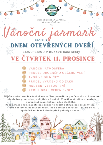 Vánoční jarmark spolu s DNEM OTEVŘENÝCH DVEŘÍ