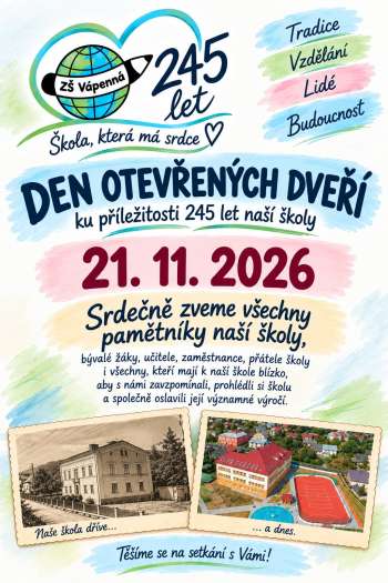DEN OTEVŘENÝCH DVEŘÍ ku příležitosti 245 let naší školy