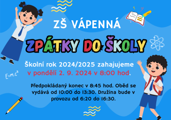 Zahájení výuky ve školním roce 2024/2025